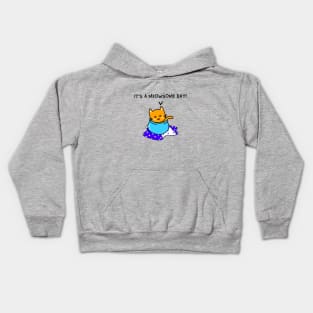 It's A Meowsome Day Kids Hoodie